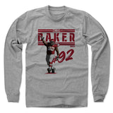 Mens Long Sleeve Heather Gray