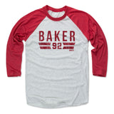 Mens Baseball T-Shirt Red / Ash